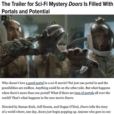 The Trailer for Sci-Fi Mystery Doors Is Filled With Portals and Potential